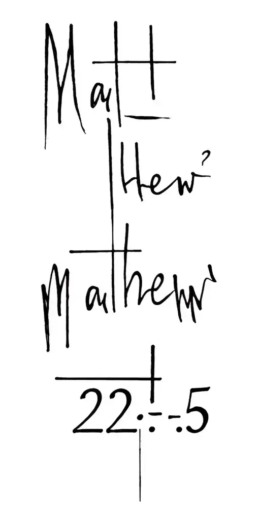 "Matthew 27:22-55" writting tattoo design idea
