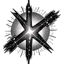 Southern Cross constellation rising tattoo design idea
