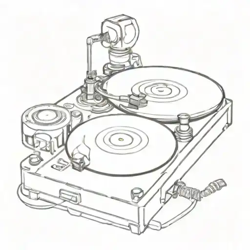 cdj cartoon style illustration tattoo design idea