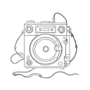 cdj cartoon style illustration tattoo design idea