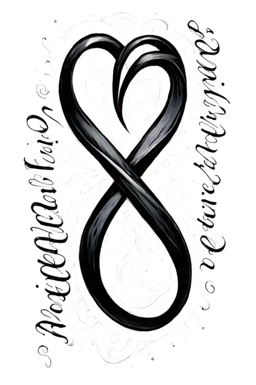 "We are eternal together" Double Infinity Symbol tattoo design idea