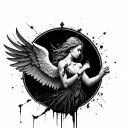 Broken Angel tattoo design idea