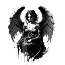 Broken Angel tattoo design idea