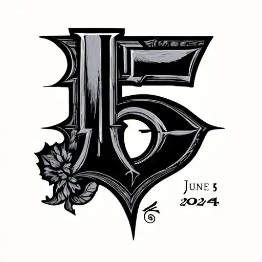 june 15 2024 roman numerals tattoo design idea