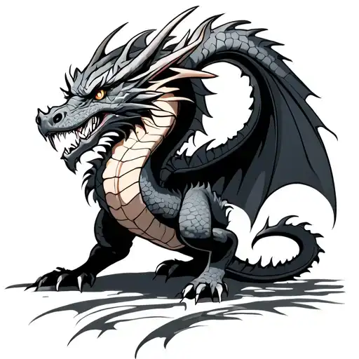 American Dragon tattoo design idea