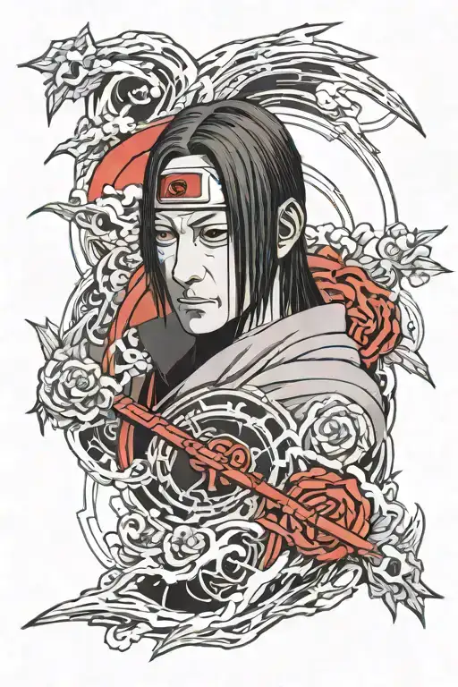 Itachi Uchiha tattoo design idea