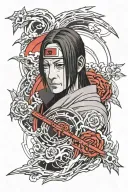 Itachi Uchiha tattoo design idea