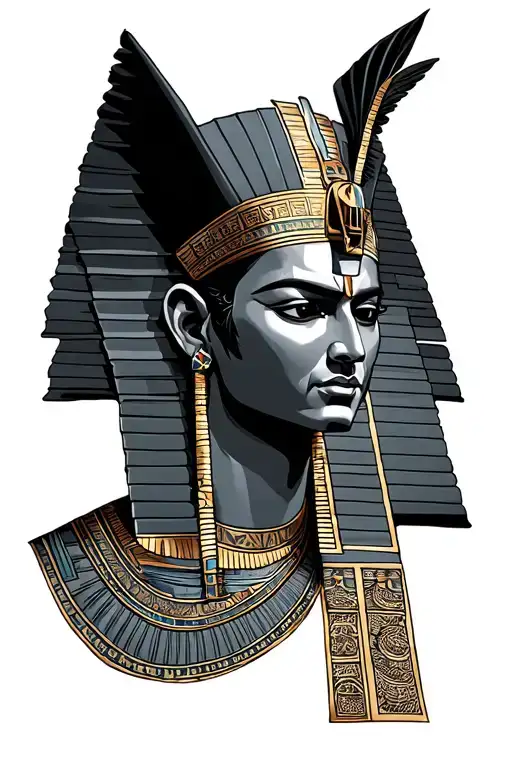 Osiris Egypt God tattoo design idea