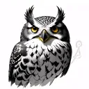 Hedwig tattoo design idea