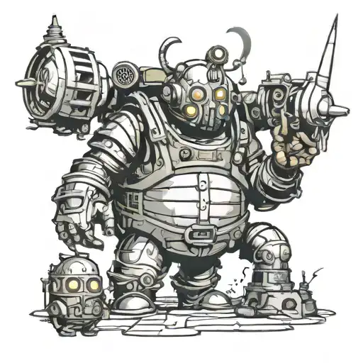 Bioshock Big Daddy tattoo design idea