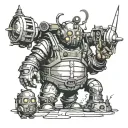 Bioshock Big Daddy tattoo design idea