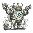 Bioshock Big Daddy tattoo design idea