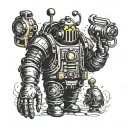 Bioshock Big Daddy tattoo design idea