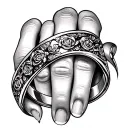 wedding ring finger tattoo tattoo design idea