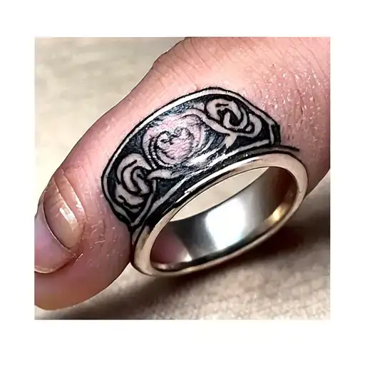 wedding ring finger tattoo tattoo design idea