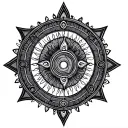 Devi durga yantra tattoo design idea