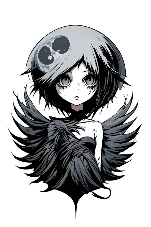 soul eater moon tattoo design idea