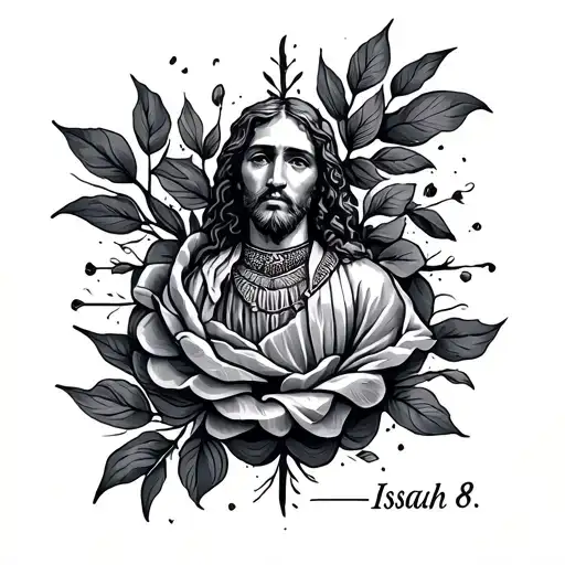 Isaiah 6:8 illustration tattoo design idea