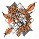 GEOMETRIC CONCEPT tattoo design idea