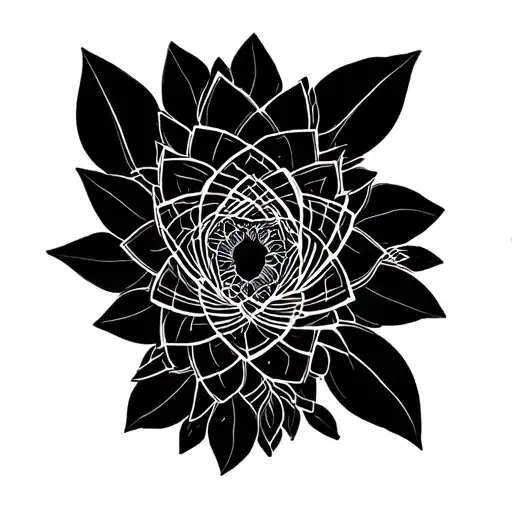 Spinal tattoo: Lotus tattoo design idea