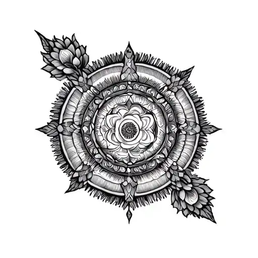 Sudarshan chakra tattoo design idea