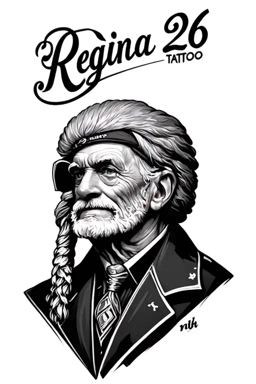 Regina, February 26th, America, Redskin, grandpa tattoo design idea