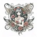 fear and madness tattoo design idea