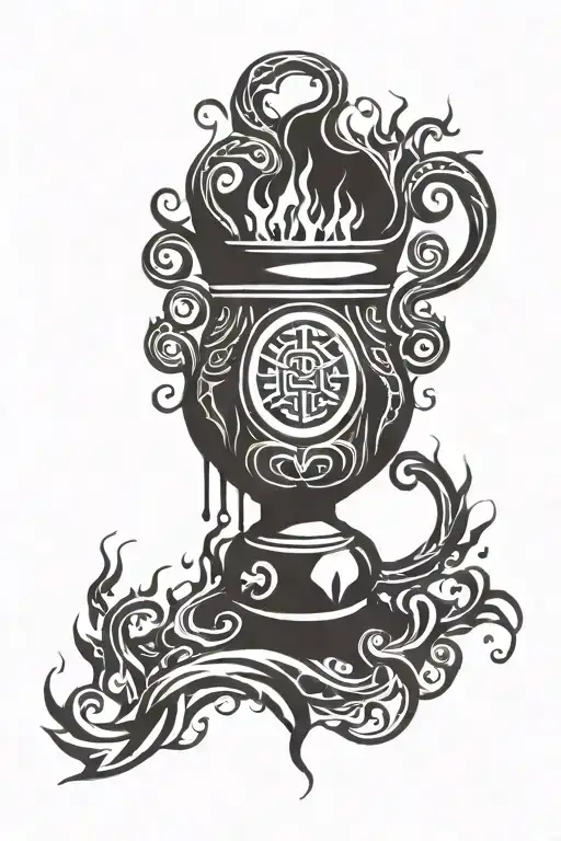 Cauldron Tribal tattoo tattoo design idea
