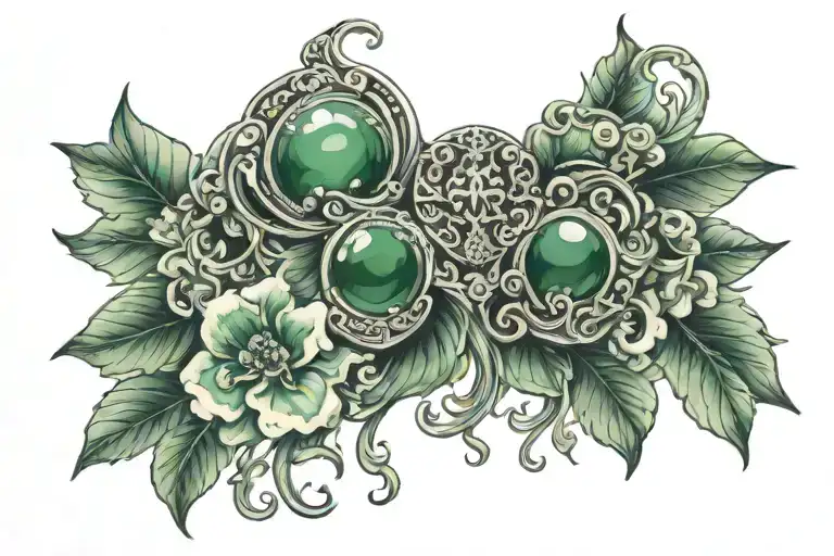 Jade tattoo design idea