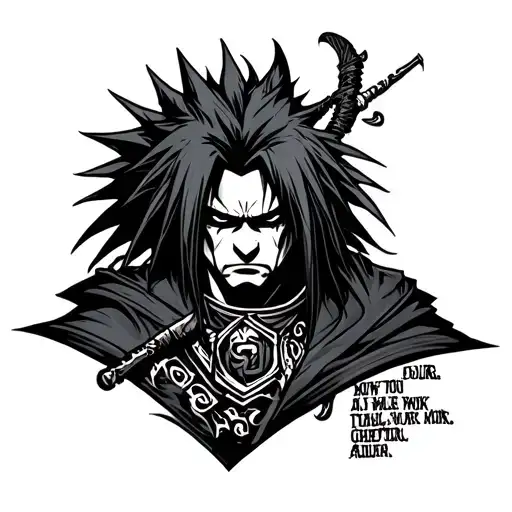 Madara tattoo with quote tattoo tattoo design idea