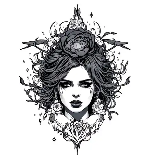 lust deadly sin tattoo design idea