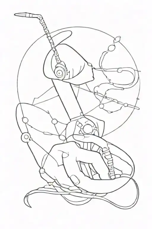 just take the phone off the hook and disappear for awhile  tattoo design idea