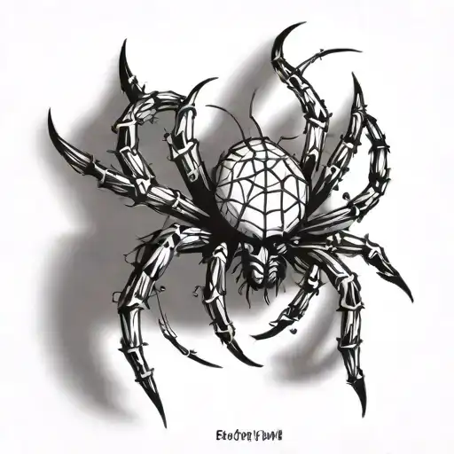 spider tattoo design idea