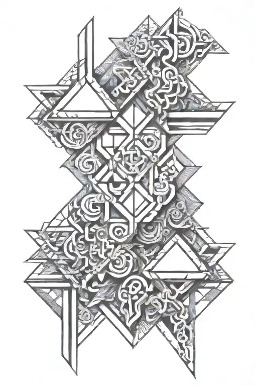 matthew 6 34 intertwined tattoo design idea