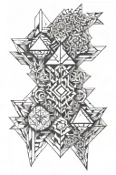 matthew 6 34 intertwined tattoo design idea