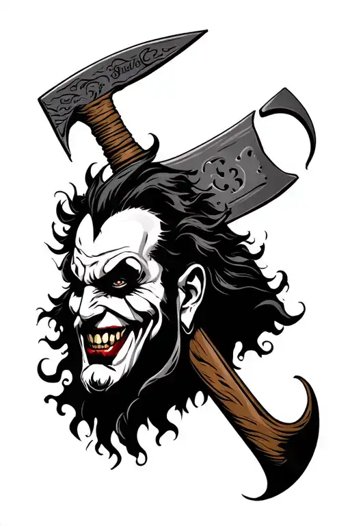 forearm tattoo of the icp hatchet man  tattoo design idea
