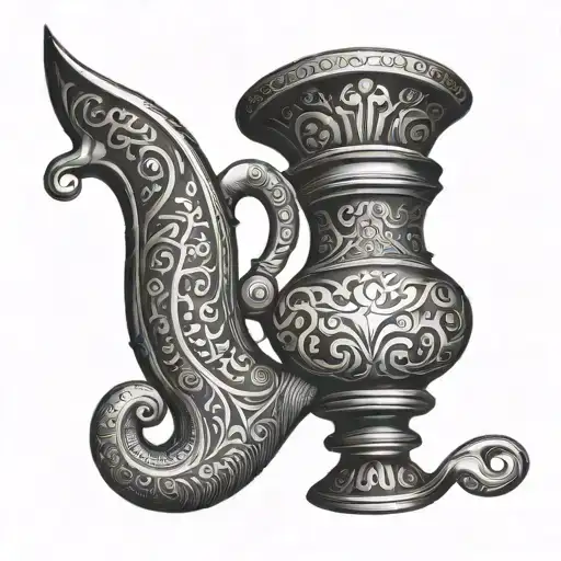 Genie Lamp tattoo design idea