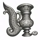 Genie Lamp tattoo design idea