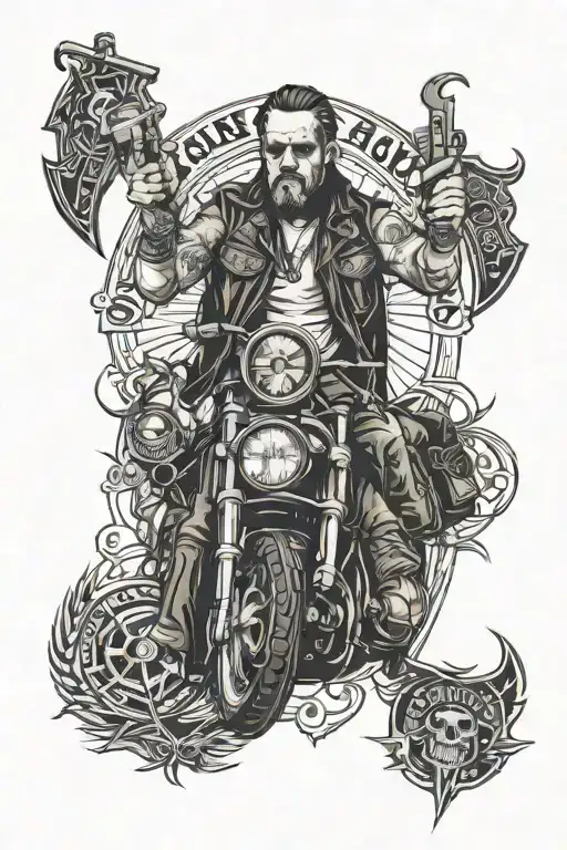 sons of anarchy tattoo design idea