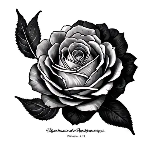 Philippians 4:13 tattoo design idea