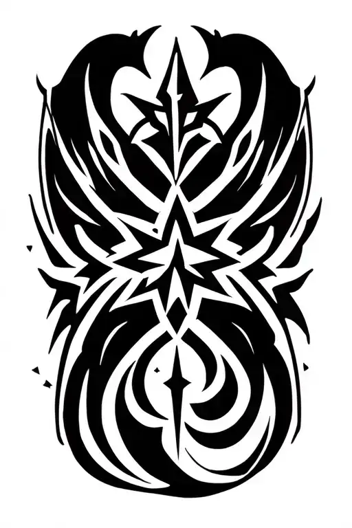 nordic compass viking flair tattoo design idea