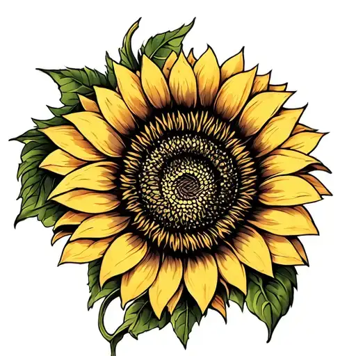 realistic sunflower dragon neck tattoo tattoo design idea