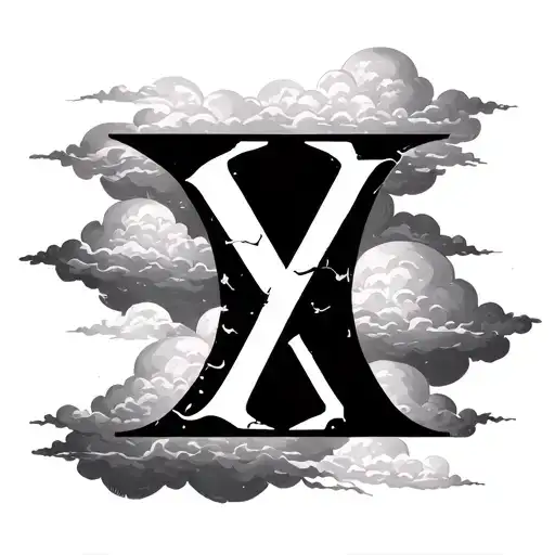 Can you make me a quarter sleeve tattoo with these roman numerals IX-XX-MMI, IX-XX-MMI, XI-XIII-MCMLXXX and clouds  tattoo design idea