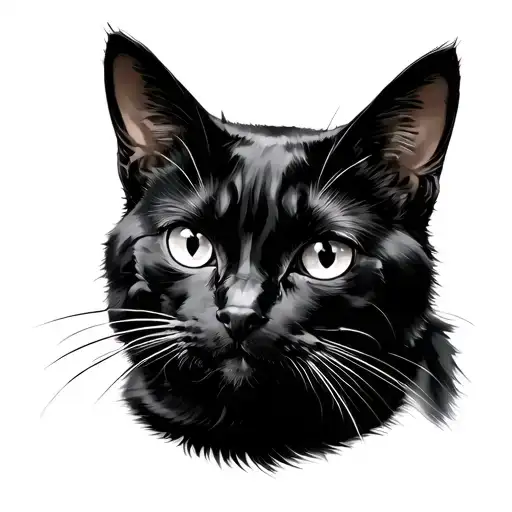 caseoh and his black cat tattoo design idea