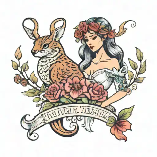Astrid et marine tattoo design idea