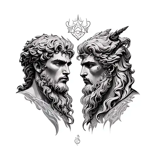 Castor And Pollux tattoo design idea