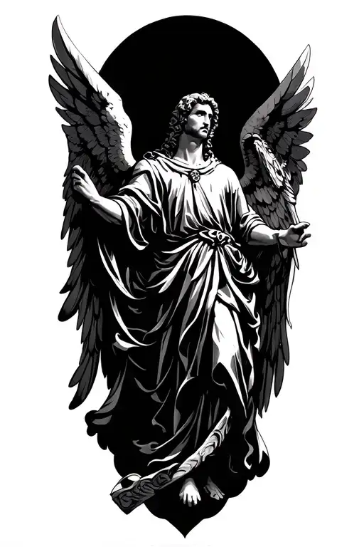 Saint Micheal The Archangel tattoo design idea