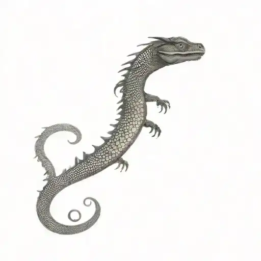 basilisk snake from harry potter tattoo design idea
