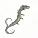 basilisk snake from harry potter tattoo design idea