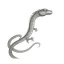 basilisk snake from harry potter tattoo design idea